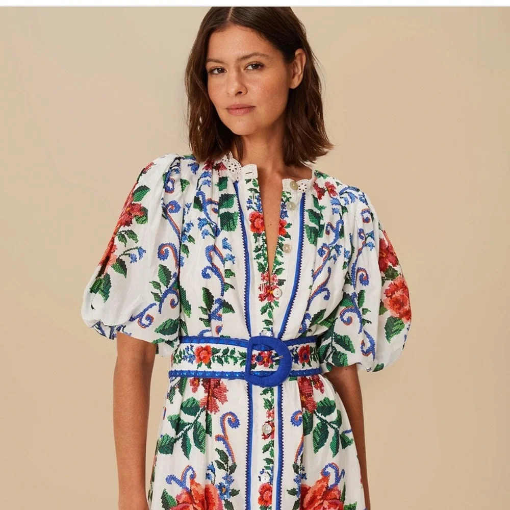 FARM Rio Colorful Floral Mini Dress - Picture 4 of 9